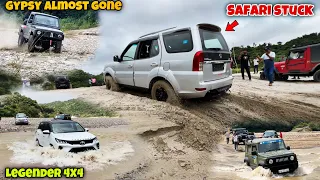 Extreme Sunday offroad with Safari , legender, Rubicon, Jimny, Thar , gypsy , Scorpio 2wd