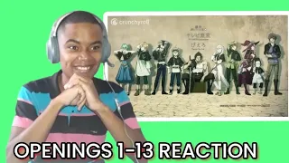 BLACK CLOVER OPENINGS 1-13 REACTION! ( REUPLOAD) #blackclover