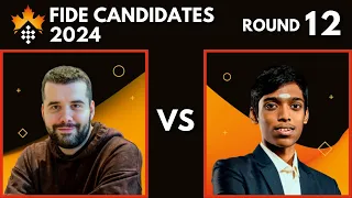 Ian Nepomniachtchi vs Praggnanandhaa R | FIDE Candidates 2024 | Round 12