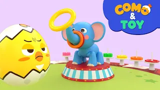 Como | Discus Throw | Learn colors and words | Cartoon video for kids | Como Kids TV