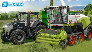 LS22 XXL Farm #41: Grasernte: Große Mengen Silage und Unfälle auf der Farm! | FARMING SIMULATOR 22