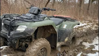 Muddin The Honda Rancher!