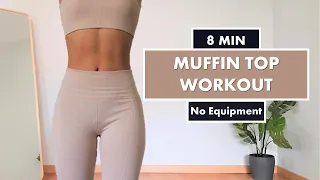 8 min Muffin Top Workout | Get Rid of Love Handles | Side Abs // No Equipment