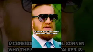 McGregor tells Chael Sonnen who the best trashtalker is.. #shorts #mma #ufc