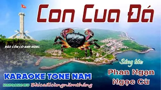 🎤 CON CUA ĐÁ - Karaoke tone nam (Playback) - Nhạc sống - Bài ca đi cùng năm tháng.