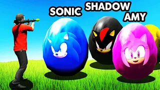 Hatching SECRET SONIC EGGS In GTA 5 (New)