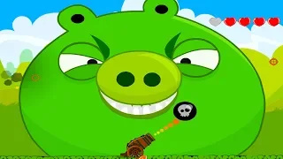 ЗЛАЯ ДИЧЬ или Пушечный взрыв в Энгри Бердс #1 Cannon Blast Angry Birds с Кидом на крутилкины