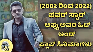 Power Star Puneeth Rajkumar All Movies List | Puneeth Rajkumar Hit And Flop All Movies | Kcc Talks