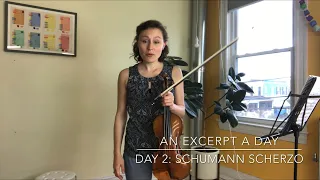 An Excerpt a Day with violinist Audrey Wright: Day 2, Schumann Scherzo