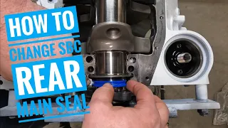 How to install a 2 piece rear main seal with the crank still in the block on my 339 sbc stroker.