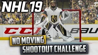 Can I Win a Shootout Without Moving My Goalie? (NHL 19 Challenge)