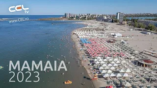 Mamaia 2023 - plaja multa, oameni putini - drona CEL.ro