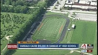 Olathe East High School vandalized