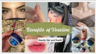 Amazing Benefits of Using Vaseline✨ || 10 Beauty Hacks Of Vaseline|| #beauty #vaseline
