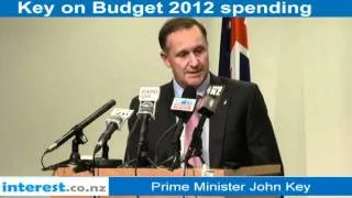 John Key on Budget 2012 spending