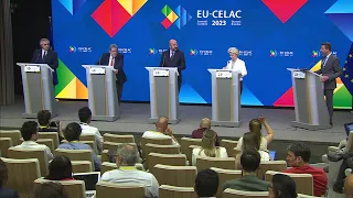 EU-CELAC Summit: Press conference by Ursula von der Leyen, Charles Michel, R.Gonsalves & A.Fernández