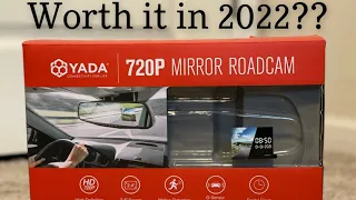 Is This Walmart Rear View Mirror Dashcam Any Good?? - YADA Mirror Roadcam Unboxing/Review