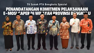 TV Sanak PTA Bengkulu Edisi Spesial - Penandatangan PKS Pelaksanaan E-MOSI CAPER di wilayah Bengkulu