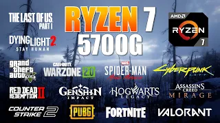 AMD Ryzen 7 5700G Vega 8 & 16GB Ram - Test in 15 Games in mid 2023