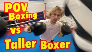 POV Boxing Sparring VS Taller boxer