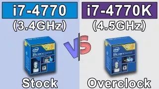 i7 4770 (non K) vs i7 4770K (4.5GHz) OC | GTX 980 Ti OC | New Games Benchmarks