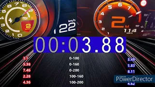 2021 FERRARI 812 COMPETIZIONE 830PS VS MCLAREN 720S 720PS ACCELERATION 0-200KM/H FASTER THAN 720S??