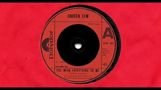 CHOSEN FEW / YOU MEAN EVERYTHING TO ME / 1975 / A-SIDE / 7" VINYL / 70's