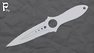 How to make a SKELETON KNIFE FROM CS: GO out of paper. DIY paper skeleton knife. DIY CS: GO