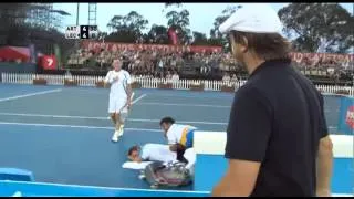 Leconte Massages Wilander In Adelaide - World Tennis Challenge 2013