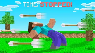 I Can FREEZE ARROWS In Minecraft?! (CONTROL TIME)