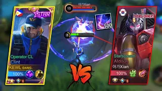 TOP 1 GLOBAL CLINT VS 500 STACKS TRANSFORMERS ALDOUS!!🔥 INTENSE MATCH!! (WHO WILL WIN?) - MLBB