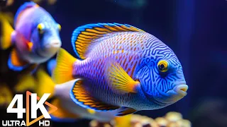 Under Red Sea 4K - Beautiful Coral Reef Fish In Aquarium, Sea Animals For Relaxation - 4K Video #4