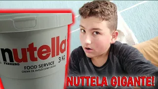 OBRIGADO TIA , GANHEI UM BALDE DE 3KG DE NUTELLA