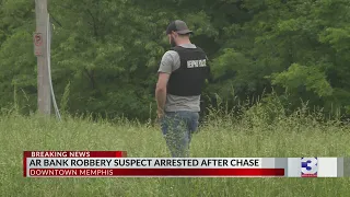 AR bank robbery suspect caught after chase into downtown Memphis