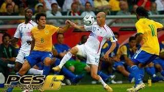 Brasil vs Francia  - Pes 6 "World Cup 2006"- PARTIDAZO.