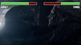 Geralt vs. Striga WITH HEALTHBARS (PART 1) | HD | The Witcher