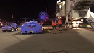 Life of a Southwest Ramp Agent, Marshaling in a Plane Wide View