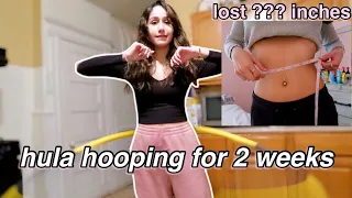 using a WEIGHTED hula hoop for 2 weeks | FAST RESULTS