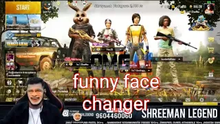 Shreeman legend funny face changing / funny video in live stream