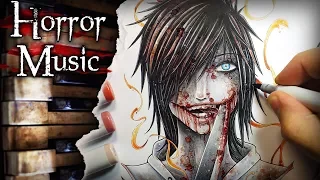 Jeff The Killer Creepypasta Drawing + Horror Music