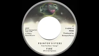 1979 Pointer Sisters - Fire (mono radio promo 45)