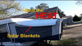 Solar Pop up Bunk-End Covers { Reflectix Insulation }