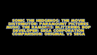 Sonic the Hedgehog: The Movie - The Ramones: Blitzkrieg Bop - Original Version vs Sega Movie Version