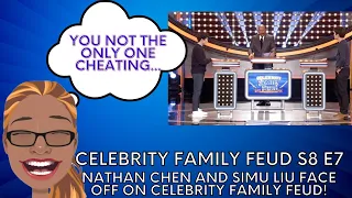 S8 E7  | Nathan Chen and Simu Liu face off on Celebrity Family Feud! | Watch & Reaction