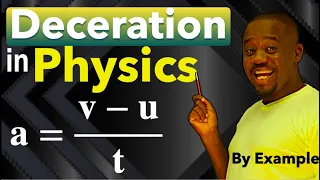 Physics: How to calculate DECELERATION  / Example #3