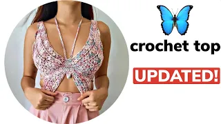 Even Easier Shelly Butterfly Crochet Top - Get S-XXL Pattern Now!