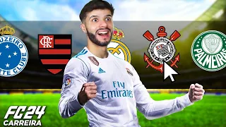 Rafão no Brasileirão?? Estou de saída do Real Madrid e indo pro Brasil! 🇧🇷 FC 24 (Carreira Jogador)