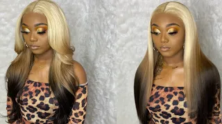 Reverse Ombré Color 💛🤎🖤|  African Mall Hair |