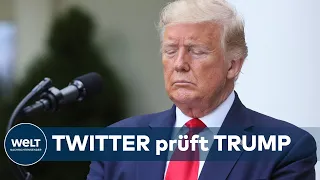 FAKENEWS-VERDACHT: Trump-Tweets bekommen bei Twitter erstmals Faktencheck