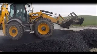 JCB 4CX le Asfalt Nasıl Serilir